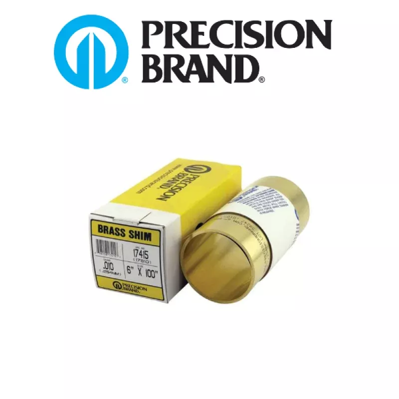 .031 6 x 100 Brass Shim Roll – Precision Brand 17535