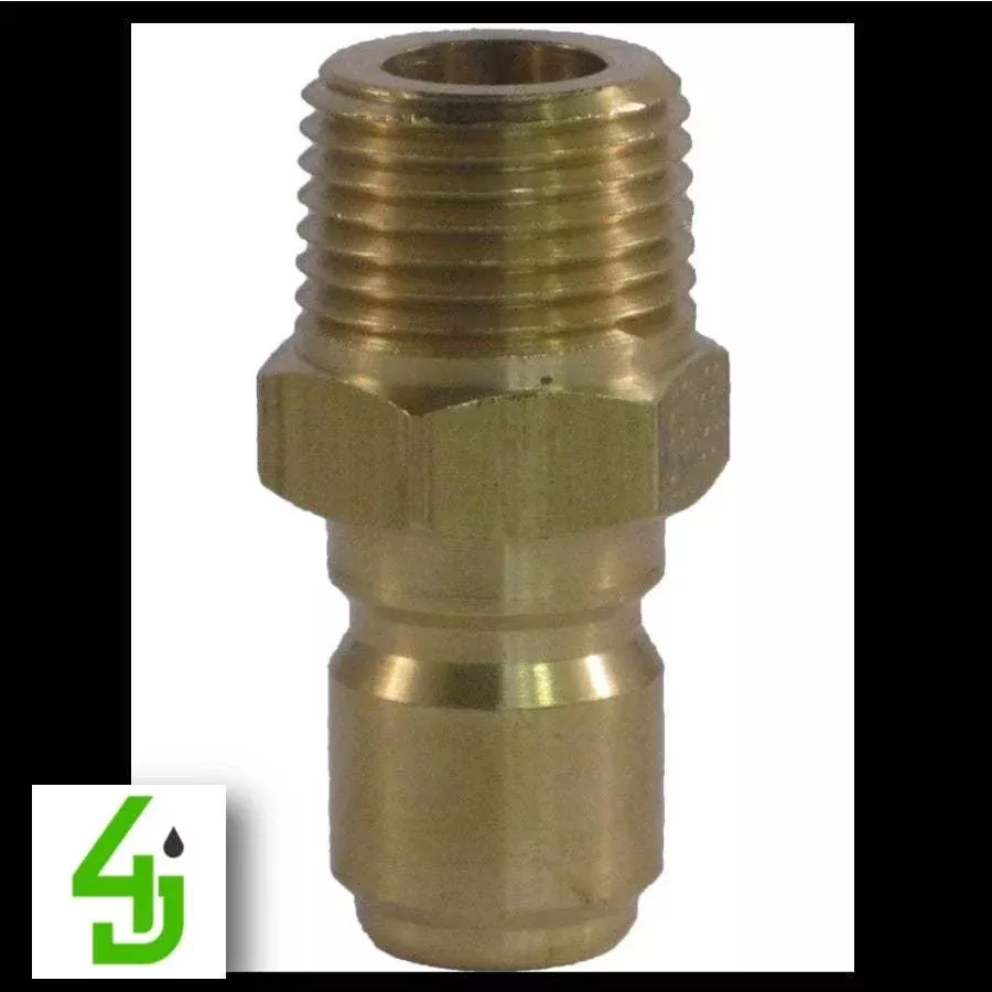 1/4 Inch MPT Brass Male Plug Connector 25MPB