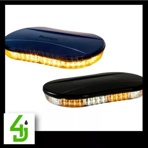 10 Inch Oval Low Profile LED Mini Light Bar Amber/Clear 8891082
