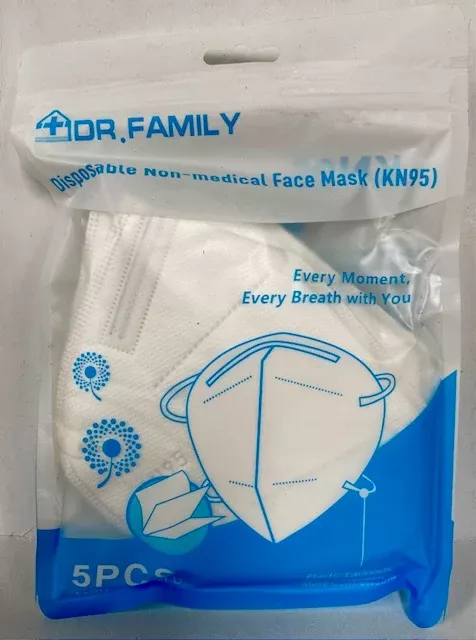 20105 5 Pack of KN95 Face Masks