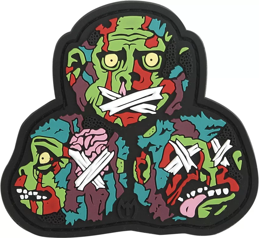 3 Wise Monkeys Patch Color