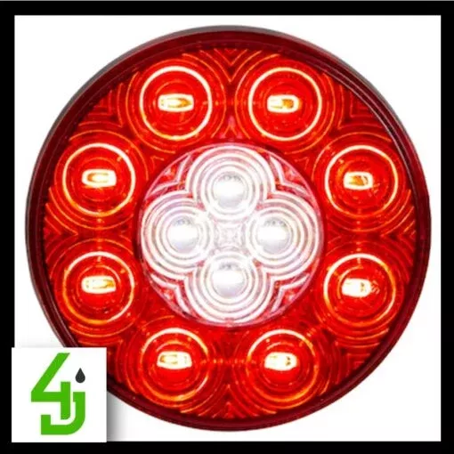 4 Inch Round Stop/Turn/Tail plus Backup Combination Light with Light Stripe LED Tubes 5624132