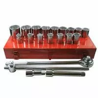 Anchor Brand 07-880 21 Piece Socket Sets, 3/4 in, 12 Point (1 Set)