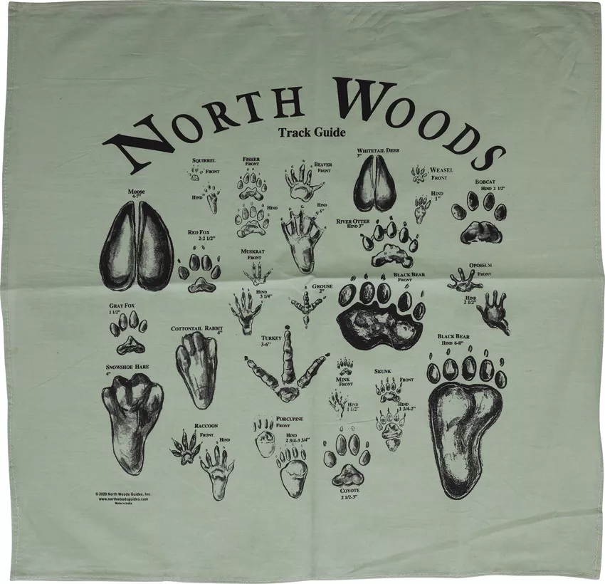 Animal Track Bandana Green