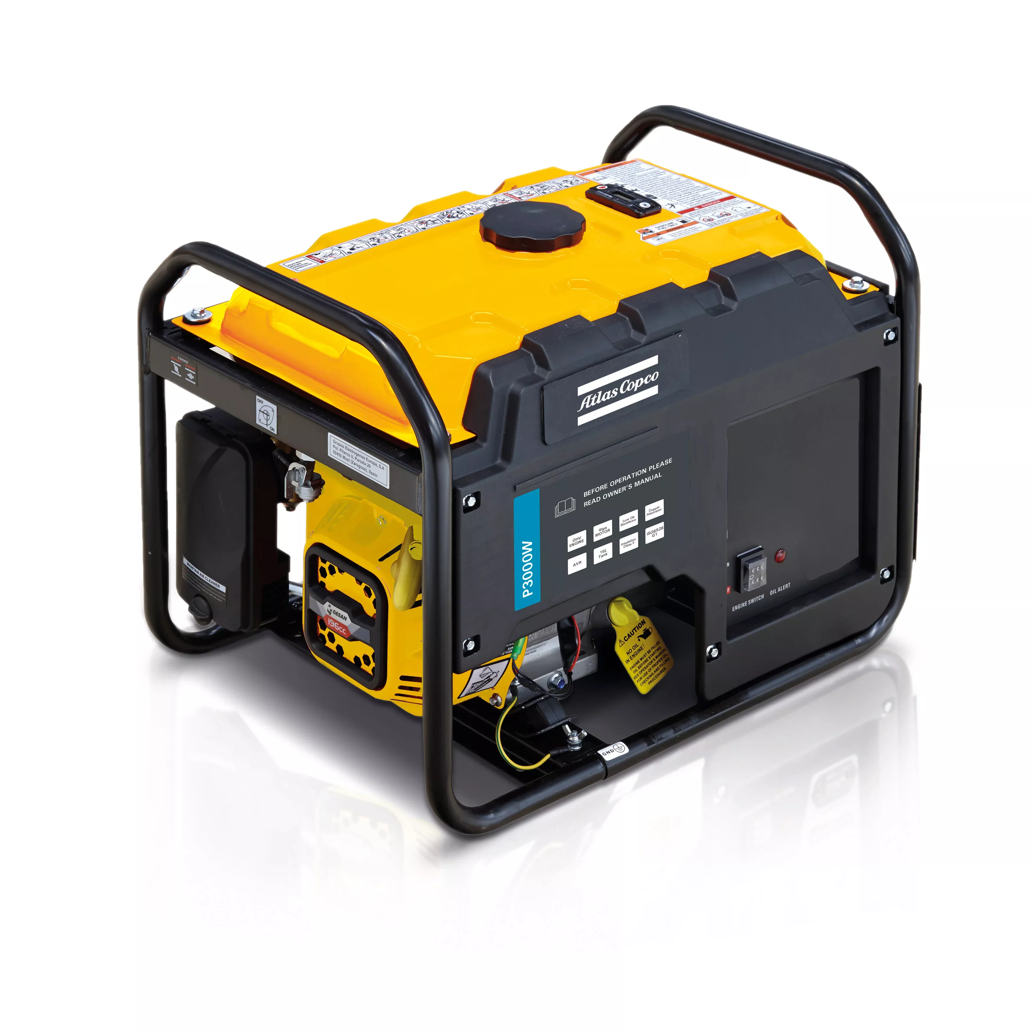 Atlas Copco P3000W Portable Gasoline Generator