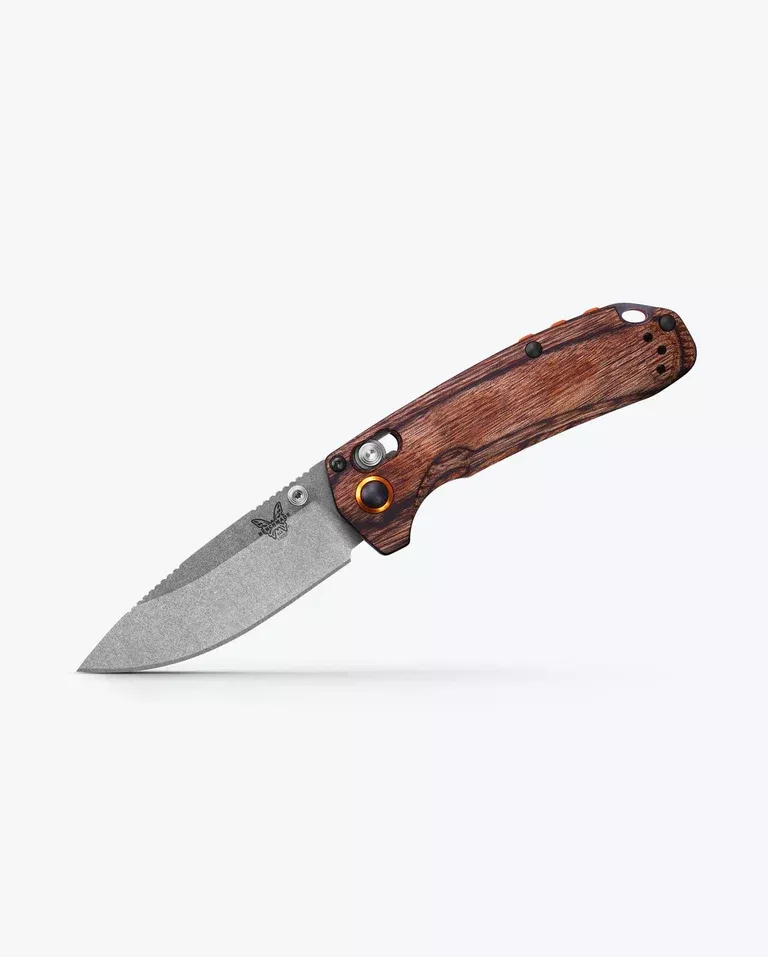 Benchmade North Fork (Drop Point) Stabilized Wood/S30V