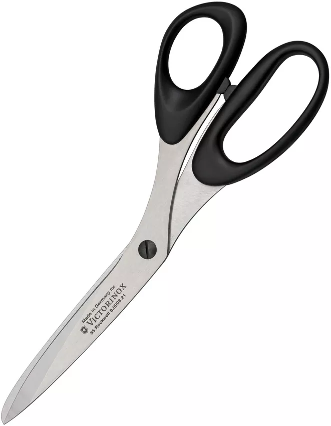 Bent Household Scissors Black