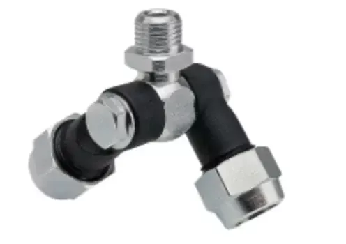 Braglia Swivel Nozzle Double 1/4 Inch BSPM Includes Caps