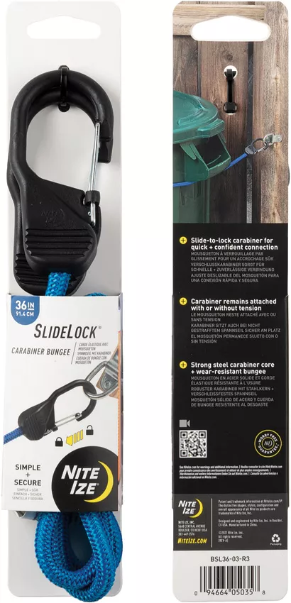 Bungee Slide Lock 36in Blue