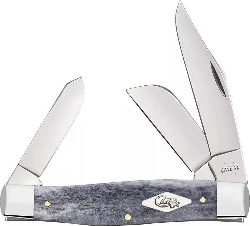 Case Cutlery Large Stockman Gray Bone