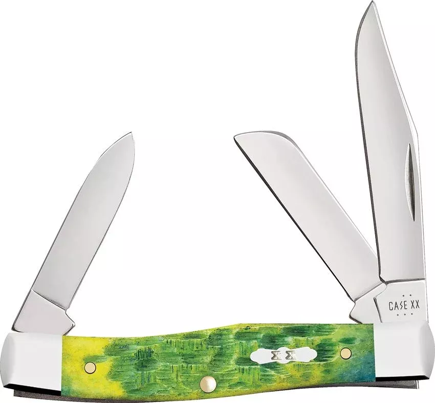 Case Cutlery Medium Stockman Green Apple