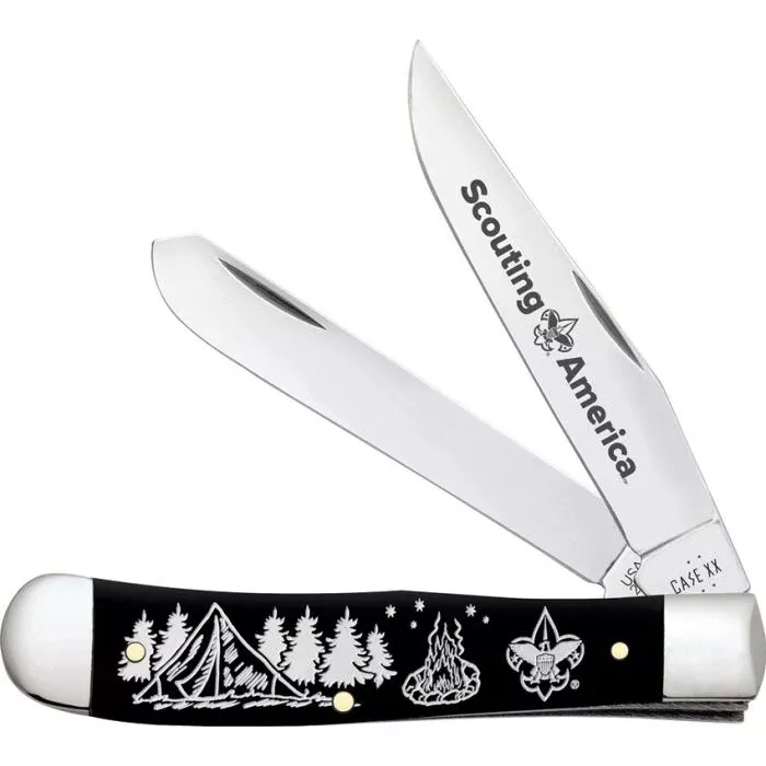 Case Cutlery Scouting America Trapper Black
