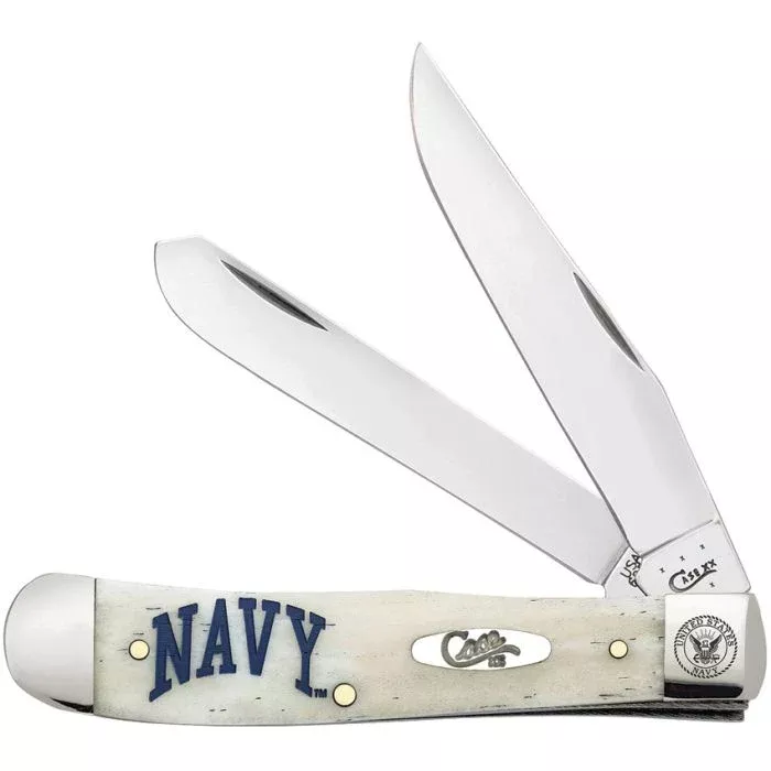 Case Cutlery Trapper U.S. Navy Trapper Natural Bone