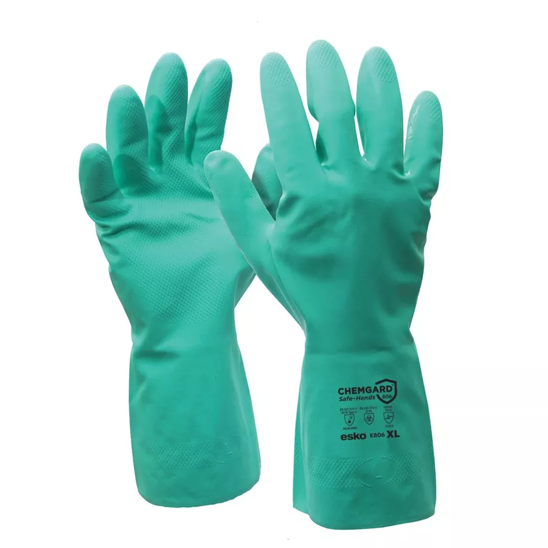 ChemGard Nitrile Chemical Resistant Spray Gloves Size M