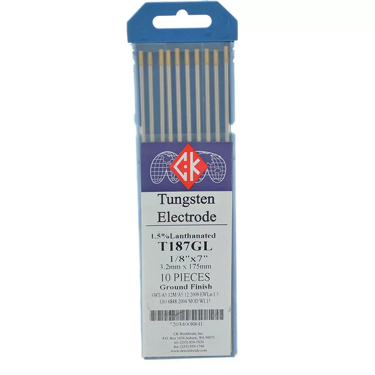CK Worldwide 1.5% Lanthanated Tungsten, 10pk