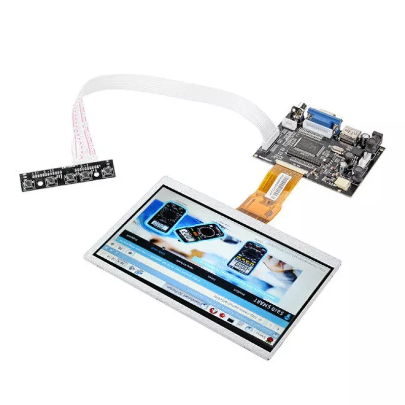 [Discontinued] 7 LCD Display AT070TN90 with HDMI VGA Controller Board for Raspberry Pi
