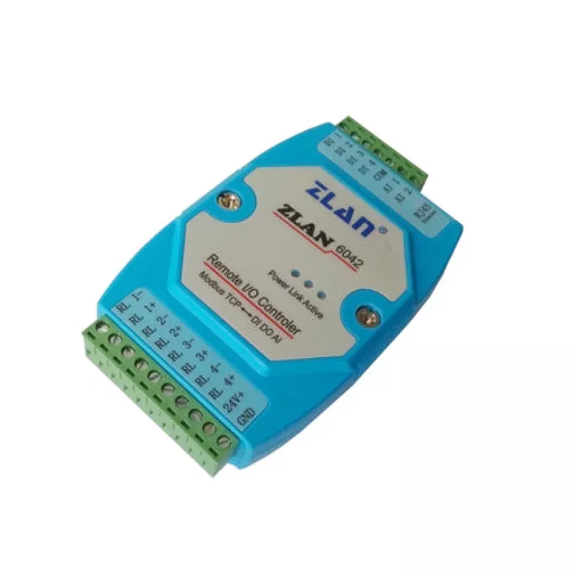 [Discontinued] Remote Network IO Controller Ethernet RS485 Communication Converter, ZLAN6042