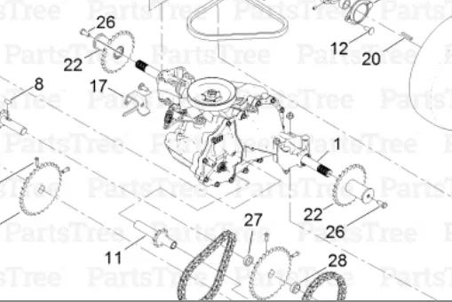 Exmark Idler Sprocket for Propulsion Drive P/N: GG1169860