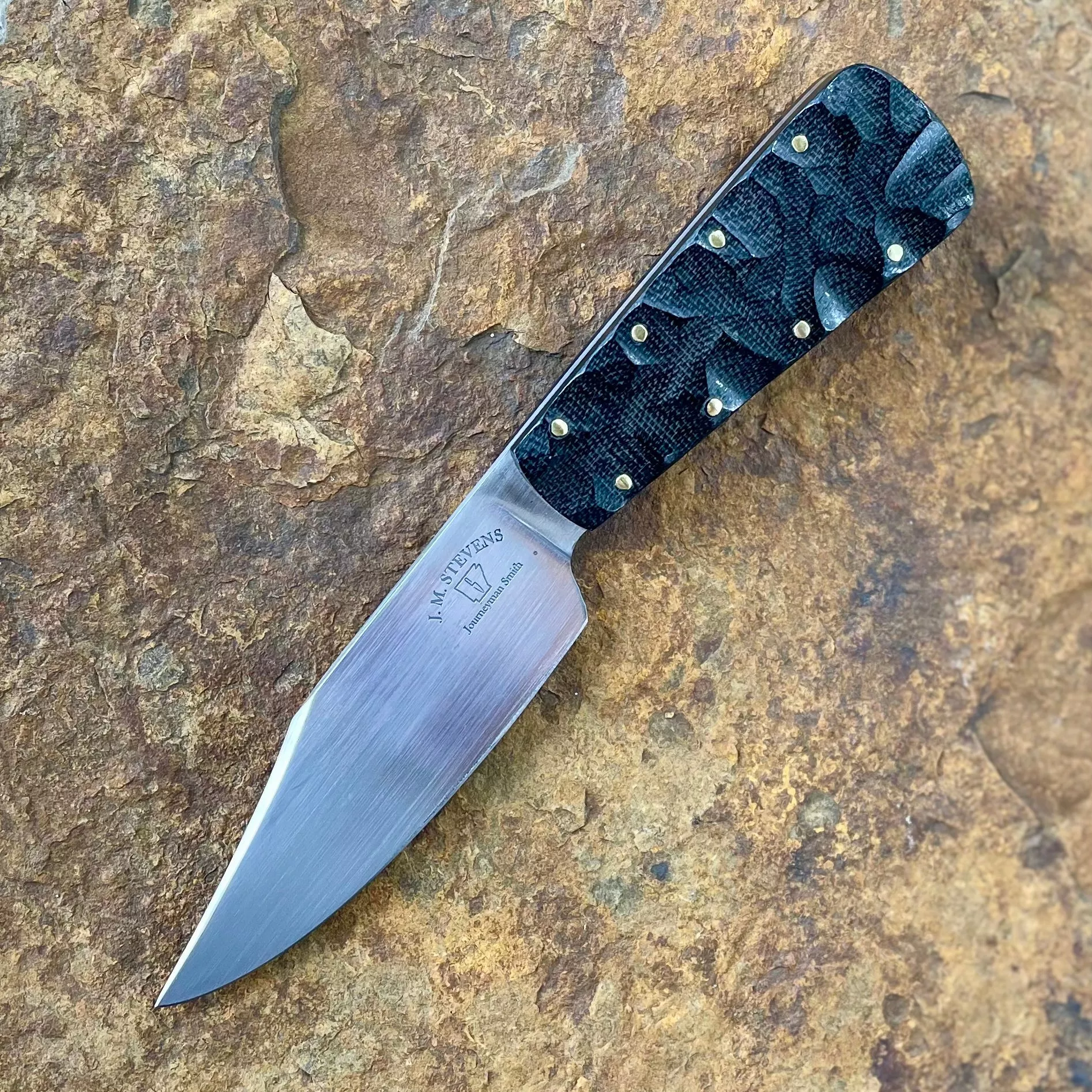 Forged EDC in 5160 w/ Black Micarta