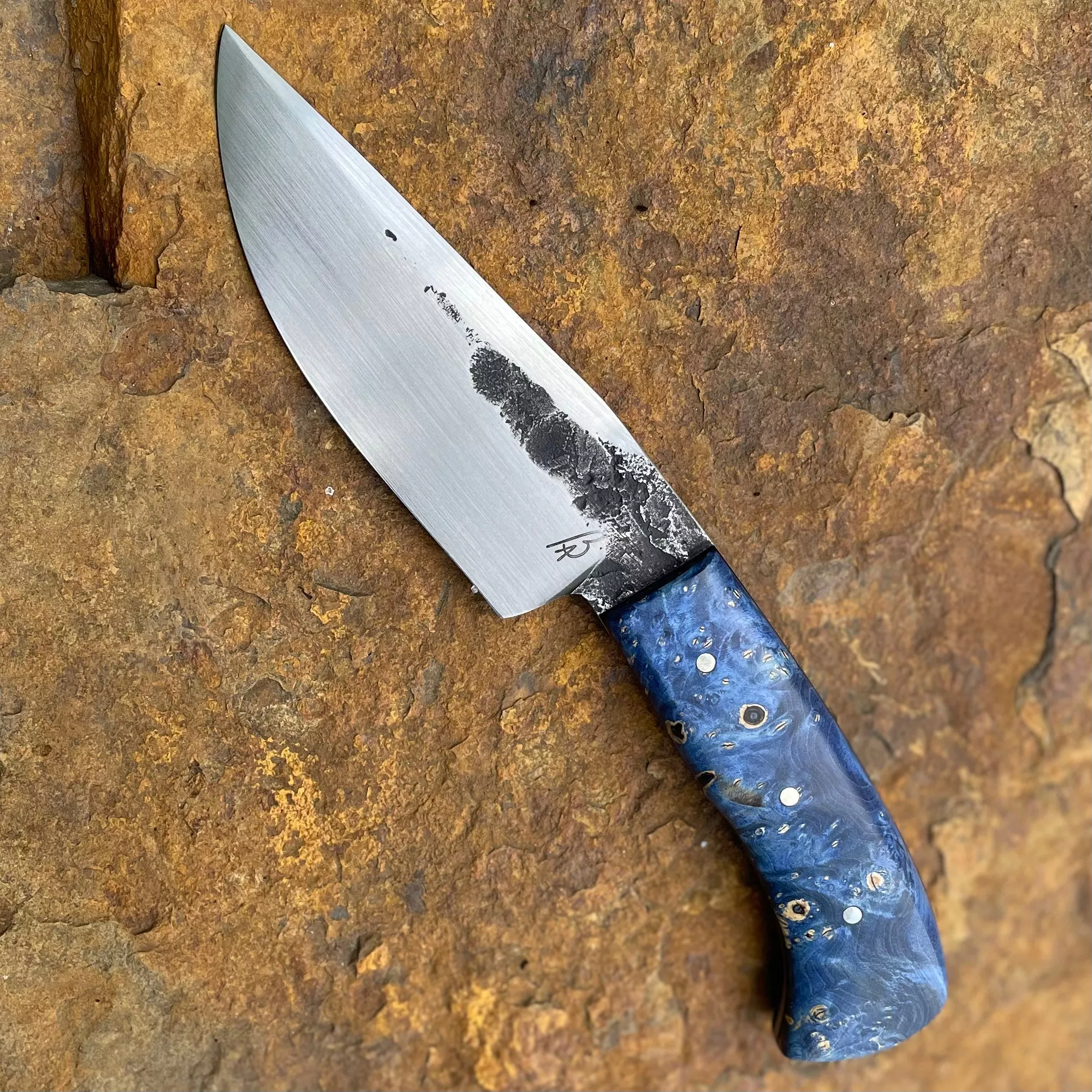 Hunter in 8670 w/ Blue Box Elder Burl