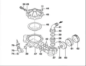 Hypro D30 suction Manifold P/N: GG9910620150