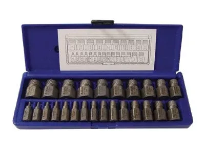 Irwin Hanson 53227 Hex Head Multi-Spline Screw Extractors - 532 Series - Plastic Case Sets 1 SET