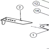 Lesco 80# Spreader Slide Lever P/N: GGB1020492