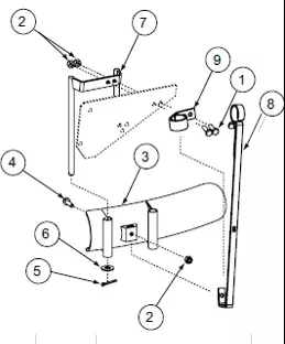 Lesco 80lb/50lb Spreader Deflector Kit P/N: GG092455