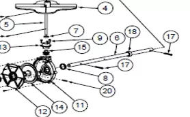 Lesco Spreader 80# Drive Axle SS P/N: GG030383