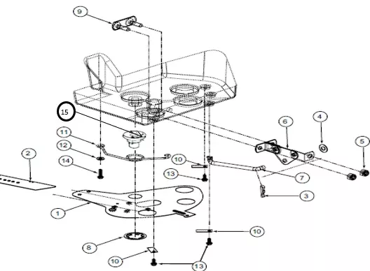 Lesco Spreader Plate Shut-Off Spring P/N: GG092823