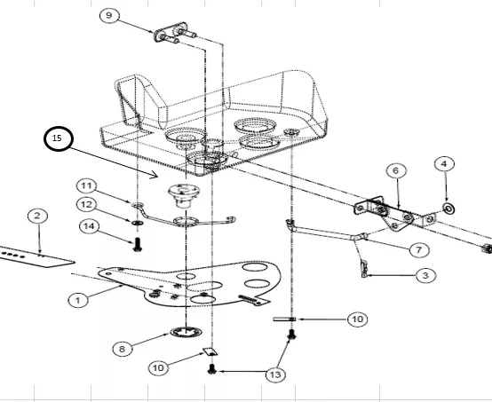 Lesco Spreader PLate Shut-Off Spring P/N: GG704956