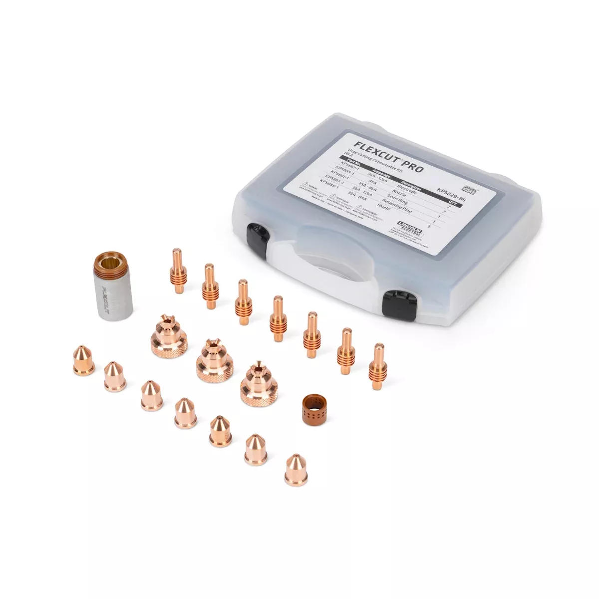 Lincoln FlexCut PRO 85A Drag Cutting Consumables Kit (KP5829-85)