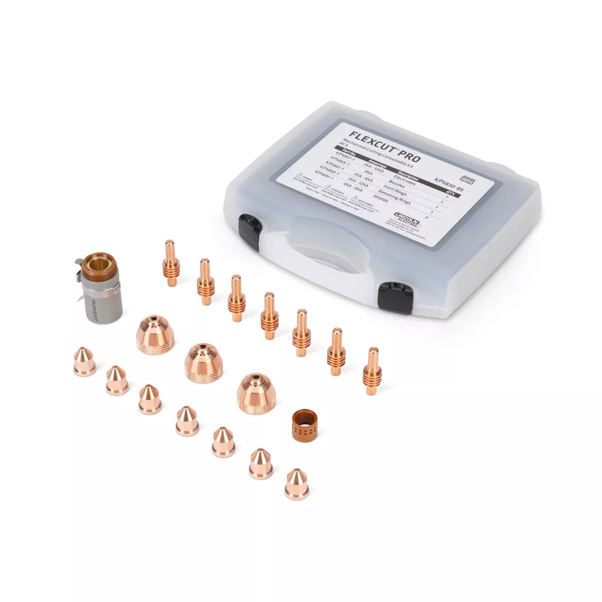 Lincoln FlexCut PRO 85A Mech Cutting Consumables Kit (KP5830-85)
