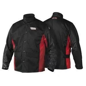 Lincoln K2987 Shadow Grain Leather Sleeved Welding Jacket