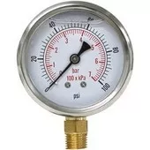 Liquid Filled Gauge 100psi P/N: GG201L254E