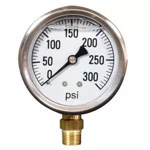 Liquid Filled Gauge 300psi P/N: GG201L300