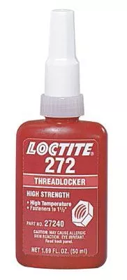 Loctite 27270 272 Threadlockers, High Temp/High Strength, 250 mL, Red (1 Bottle)