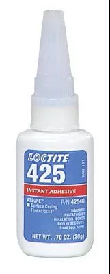 Loctite 42540 425 Assure Instant Adhesive, Surface Curing Threadlockers, 20 g, Blue (1 Bottle)