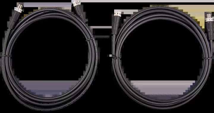 M8 circular connector Male/Female 3 pole cable (bag of 2)