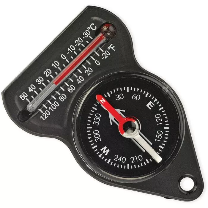 Mini Compass with Thermometer