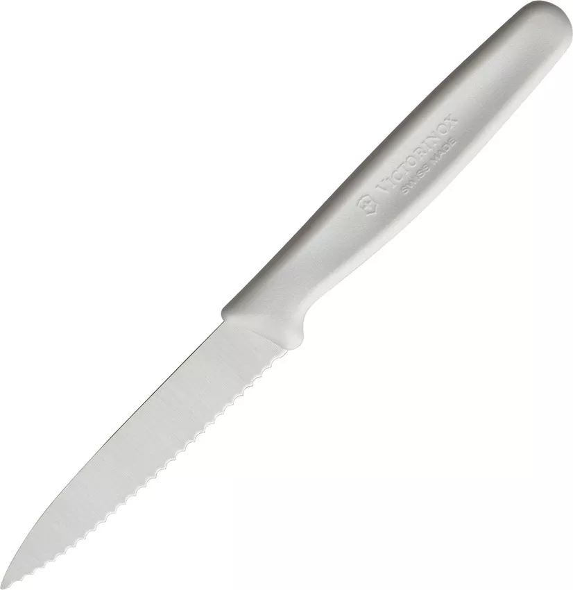 Paring Knife White Serrated