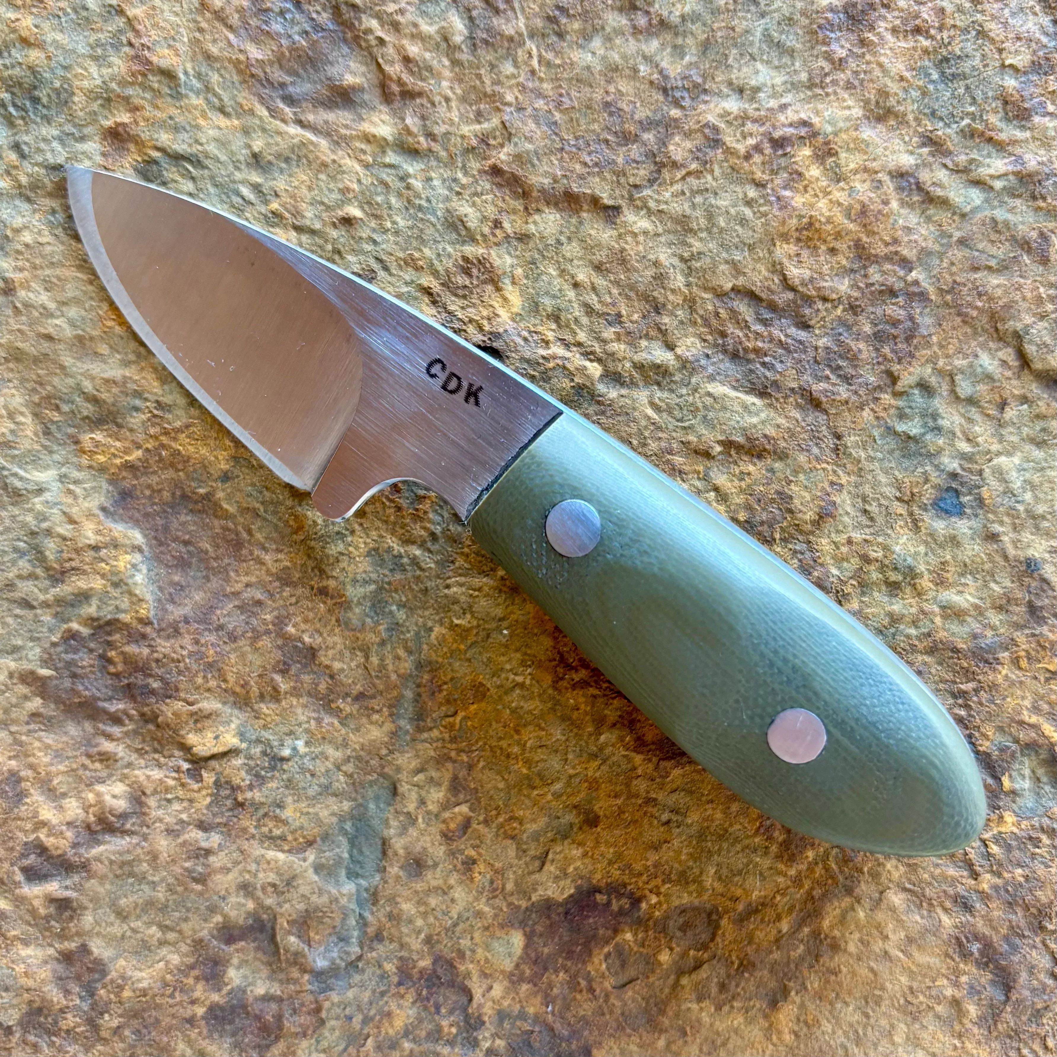 Peanut EDC in 1095 w/ Green G10