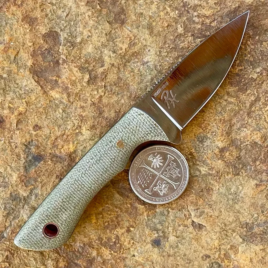 Pocket Knife in Nitro-V w/ OD Micarta