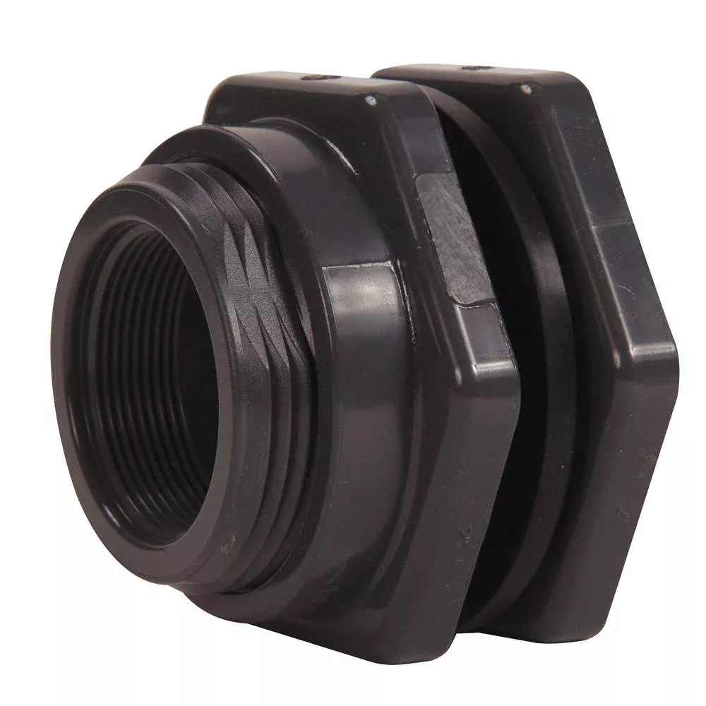 Poly Bulkhead Fitting 1-1/4'' P/N: GGWBH114