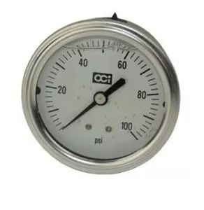 Pressure Gauge Back Mount 100 PSI P/N: GG61001