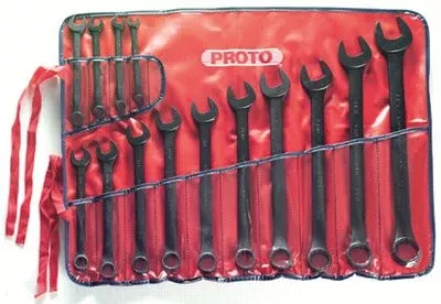 Proto 1200FBASD 14 Piece Protoblack Torqueplus Combination Wrench Sets, 12 Points, Inch (1 Set)