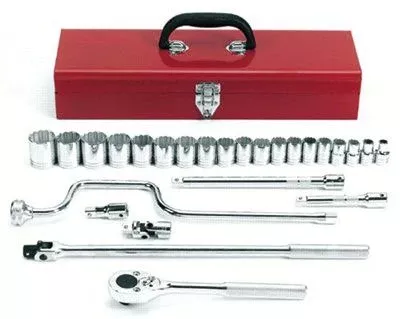 Proto 54124 TorquePlus 12-Point 1/2 in Drive Tool Socket Set, 26 Piece (1 Set)