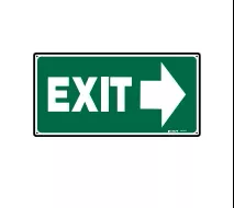 PVC Safety Sign EXIT With ARROW