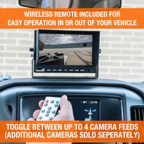 Quad Screen Rear Observation System with Night Vision Camera 8883040