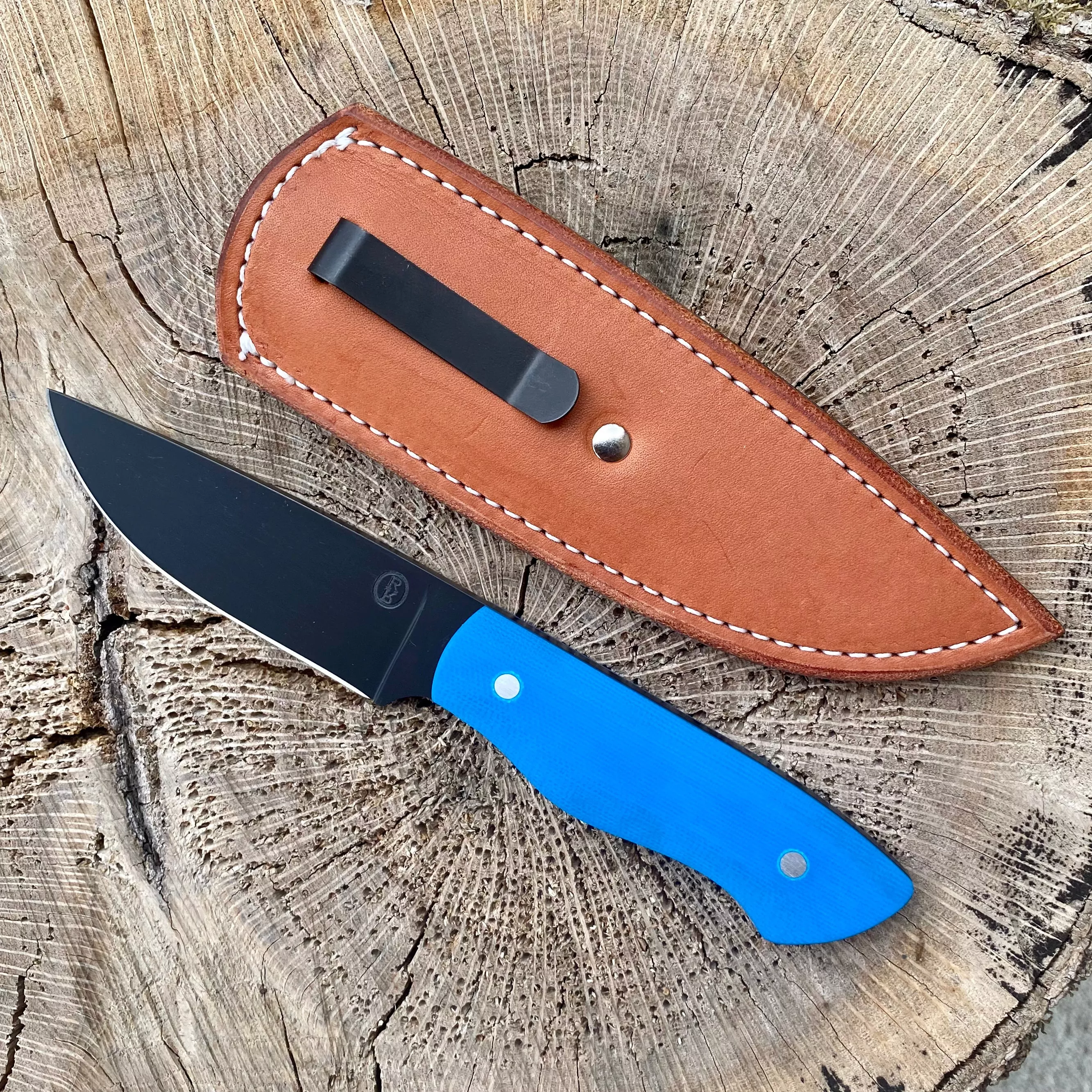 The RazOrr in 52100 w/ Blue G10